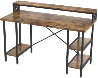 China 2021 Hot Selling Simplicity Amazon Wood Furniture Large Capacity Office Computer Table Multi Function Rustic Wooden Computer Table for sale