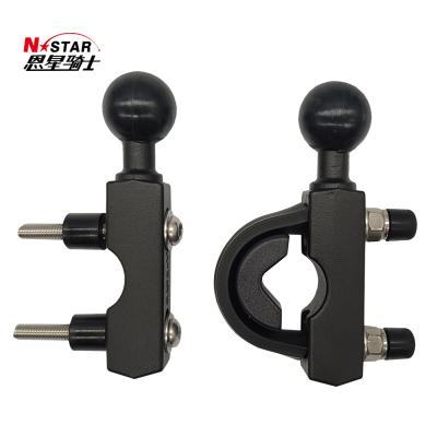 China Round handlebar pipe installation/fixed ball head of motorcycle N-STAR installation mobile phone base accessories low handlebar base for sale