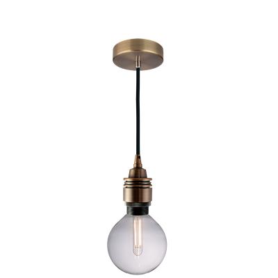 China Mid Century Modern EUROPEAN Nordic Hanging Lamp LED Vintage Pendant Lamp Adjustable Bronzed Aluminum Industrial Pendant Lighting for sale