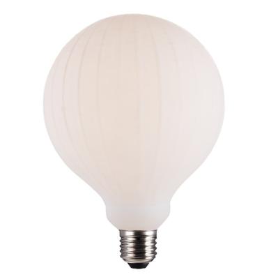 China Residential/Hotel/Bar/Newer Vintage Festival Design E27 4W G125 LED Light Bulb Opalescent Glass Soft Warm Led Bulb Filament Bulb for sale