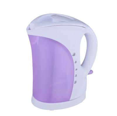 China Cordless Electric Double Shot Kettle Mount 1.7L Capacity Plastic Hot Water Kettle for sale