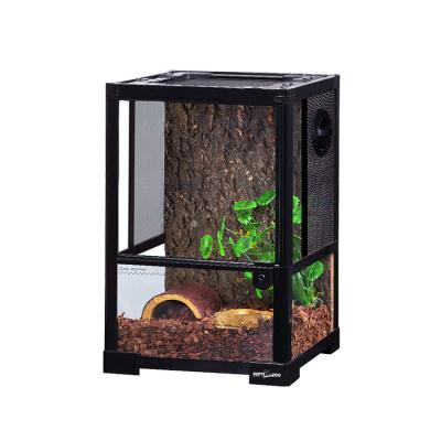 China REPTIZOO RK Viable Series Dual Mini Hinge Door Reptile Greenhouse With Screen Ventilation for sale