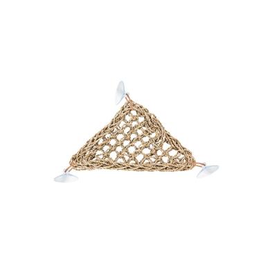 China REPTIZOO Viable DC09P Natural Straw Weaving Hammock for Leopard Gecko Lizard Sofa Hammock Triangle Reptile Hammock for sale