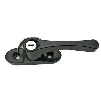 China Durable High Quality Aluminum Window Latch / Sliding Window Latch Crescent Lock With Key for sale