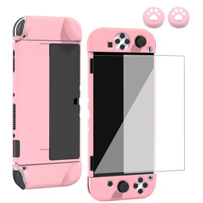 China Protective For Nintendo Switch OLED Protective Case Cover Console JoyCon OLED Shell Hard PC For Nintendo Switch Accessories Skin for sale