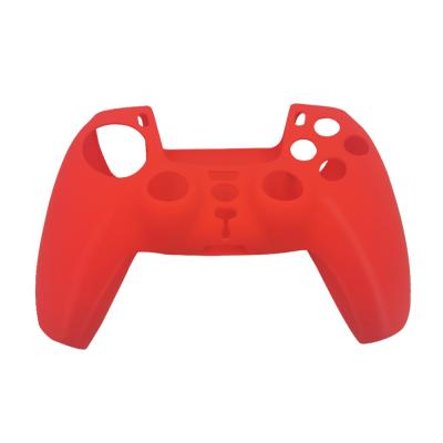 China Silicone For Ps5 Solid Silicone Case Red Color For Sony Playstation 5 Silicone PS5 Case V 7.0 for sale