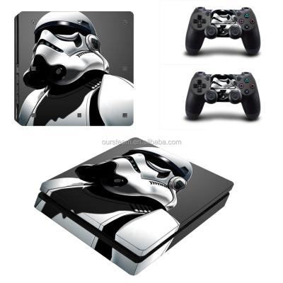 China Wholesale Customized Vinyl Decal Sticker for PS4 Slim Skins for Playstation 4 Slim Console and Controller for sale