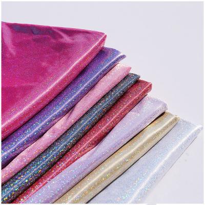 China Fabric Manufacturer Shrink-Resistant Laser Foil Printing Colors Tulle Fabric For Home Textile Fabric for sale