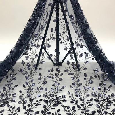 China New Style Fashion 100Polyester Shrink-Resistant Fabric African Lace Embroidery Tulle Lace Fabric For Wedding Decor for sale