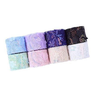 China Home DIY Sequins Tulle Roll Colors Tulle Rolls Shrink-Resistant Fabric Mesh Ribbon Roll for Wedding Decoration for sale