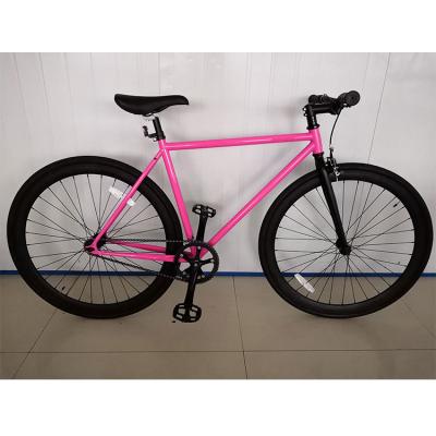 China Wholesale High-ten Fixed Bike 700C Fixed Gear Bike Colorful Steel Single Speed ​​Bike for sale