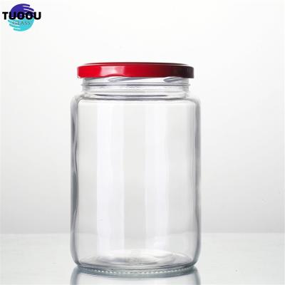 中国 CLASSIC Autoclavable Food Grade 4oz 8oz 16oz 32oz Glass jars and Bottles For Honey Pickle Food Canning Storage 販売のため