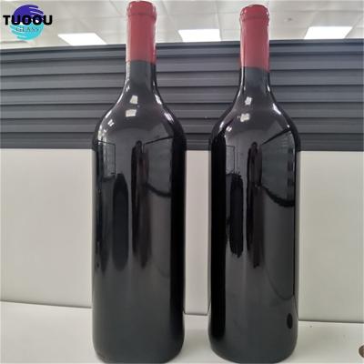 中国 Drinks

 Wine container Hot sale customized 1L 3L black color Bottle 750ml With Seal Manufactures Glass Bottles For Wine 販売のため