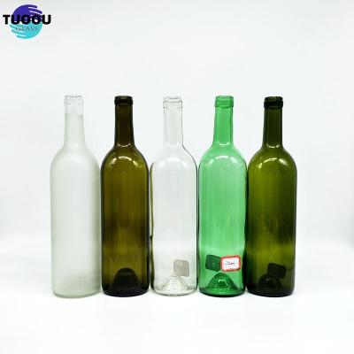 中国 Drinks

 Wine container wholesale Custom 500 750 ML Frosted Clear Black Round Shape Material Liquor With Wooden Cork Weight Empty 75cl Glass Wine Bottle 販売のため