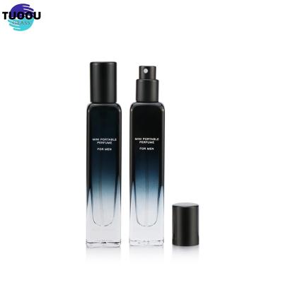 China Cosmetic Wholesale hot selling gradually change color cylindrical spray empty perfume packaging container bottles en venta