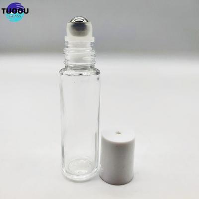 China Cosmetic Perfume high-grade essential oil 5ml sample glass 10m steel ball sub bottled empty bottle Te koop