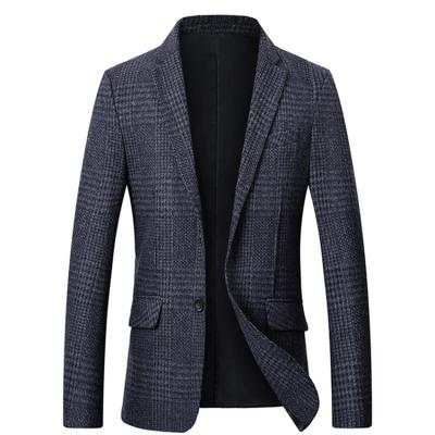 Chine Vêtement à rayures en polyester mélangé en laine de jacquard tricoté à l' anti-statique Vêtement homme Vêtement blazer à vendre