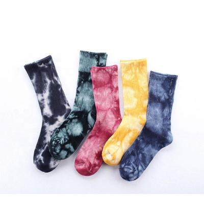 China New Fashion Hip Hop Skateboard Tie Dye Starry Sky Terry Loop Socks Men QUICK DRY for sale