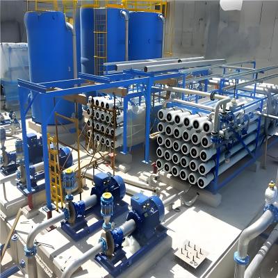 China Volledig automatisch PLC-besturing RO-systeem Wateropwekking 4000Lph Omgekeerde osmose Ontzilting Waterbehandeling Te koop