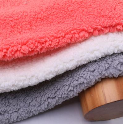 China Anti-Static Plush Fabric 100% Polyester Fabric For Blanket , Bedding Soft Flannel Fleece Fabric for sale