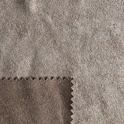 China Shrink-Resistant Polyester Micro Suede Fabric/Warp Knit Garment Suede Fabric/Microfiber Suede For Dress for sale