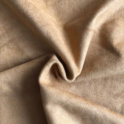 China 100% Micro Memory Polyester Stretch Upholstery Faux Suede Fabric for sale