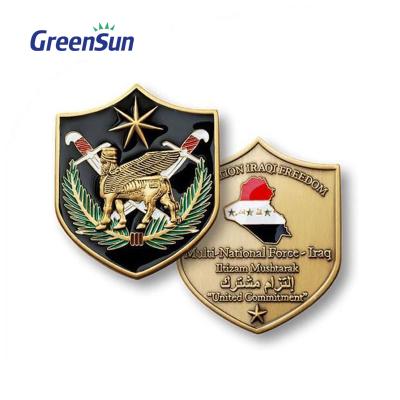 China Custom 3D Metal United Nations 3D Military Rank Scout Security Badges for sale