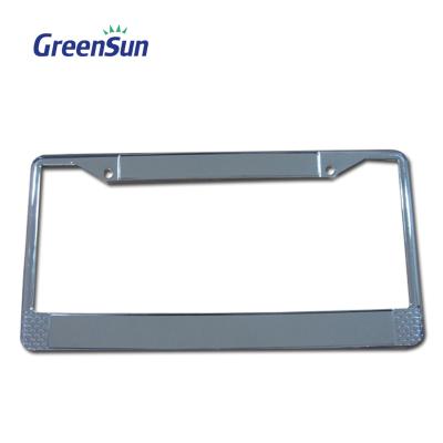 China Custom Plain or Embossed Australia White Iron ABS Aluminum Stainless Steel Plastic License Plate Frames Wholesale For Car for sale