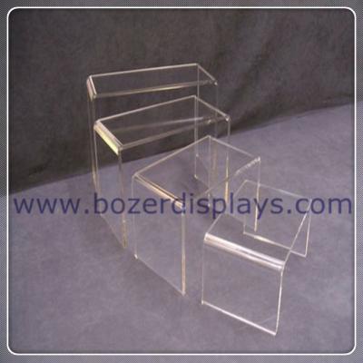 China Clear Acrylic Shoe Risers for sale