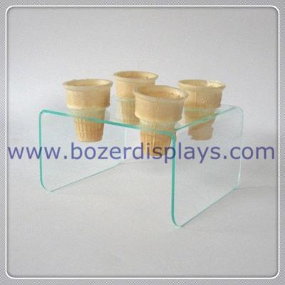 China Elegant Acrylic Display Stand For Ice Cream Cones for sale