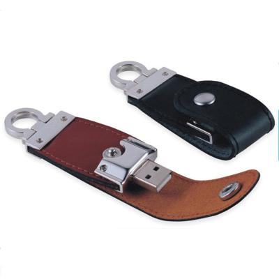 China Metal Customized Logo 3.0 Flash Memory 3.0 Key Chain USB Flash Stick Leather Drive 1GB 2GB 4GB 8GB 16GB 32GB 64GB 128GB USB 2.0 for sale