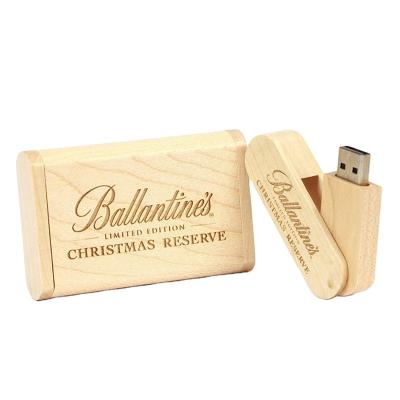 China Wooden Wooden USB Flash Drive, 32GB/64GB/128GB, Photo Memory Stick External USB2.0 U Thumb Drive Flash Drive for sale