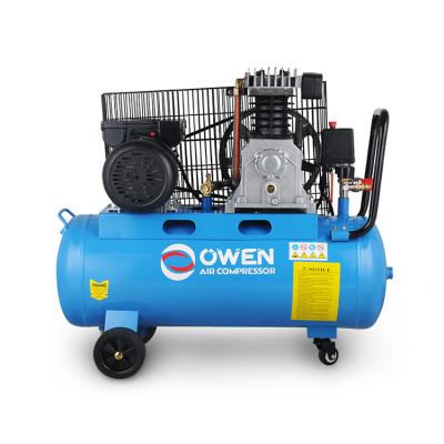 China Owen Factory Wholesale 2 Cylinder 3Hp 8Bar Piston Lubricated Air Compressor 2 2Hp 100 Liter 200 Liter 200L Air Compressor Machine Price for sale