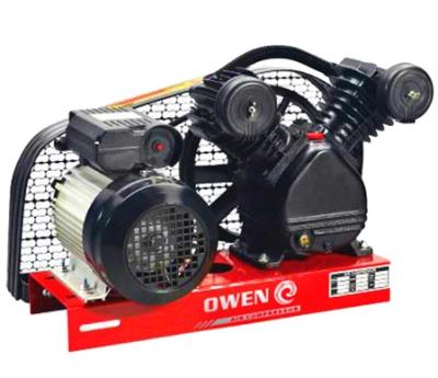 China Owen New Technology 1.5Kw 8Bar 115Psi 2 Cylinder Base Air Compressor Lubricated Pump 2Hp Mini Air-Compressors for sale