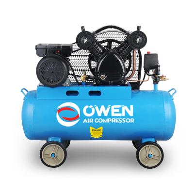 China Hot Sale V-0.17/8 2hp 60l 100l 60l Lubricated Hot Sale 8bar Air Compressor Low Noise Belt Driven Portable Air Compressor for sale