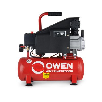 China Owen New Technology 8Bar Air Tank Compressor Air-Compressors 0.55Kw 0.75Hp Lubricated Cordless Silent Air Compressor for sale