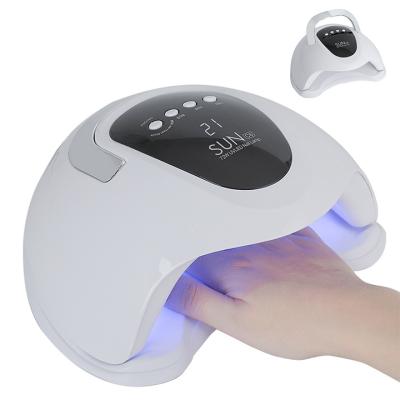 China Nail Gel LED Gel Dryer 72W Auto Fast Curing Nail Polish Curing Pink White UV Lamp With Timer Four Setting For Salon for sale