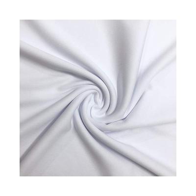 China Beautiful Tear-resistant 100% Polyester Dyed Solid Interlock Fabric Knitted Fabric For Sportswear for sale