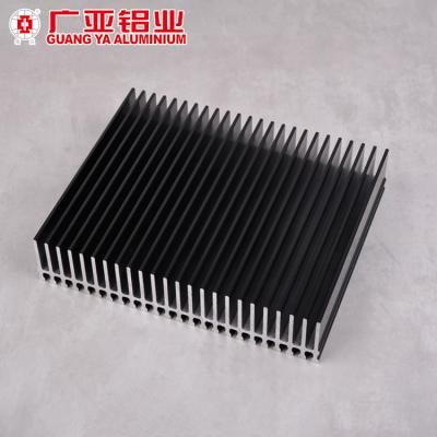 China Aluminum Extruded Heatsink Led Panel Heatsink / Black Aluminum Extrusions Heatsink for sale