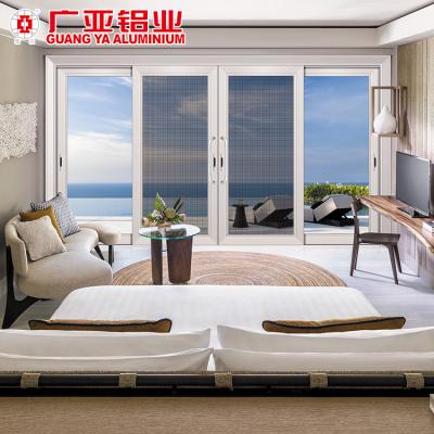 China European standard modern aluminum sliding doors windows, double glazed soundproof open door for sale