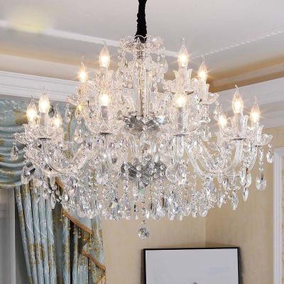 China Modern Hot Selling Durable Living Room Crystal Chandeliers Ceiling Luxury For Hotel Project Lighting for sale