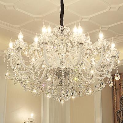 China European Professional Piece Crystal Hotel Project by Elegant Crystal Chandelier Luxury Modern Living for sale