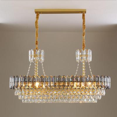 China Professional Hotel Excellent Workmanship Modern Success Crystal Pendant Light Chain Decorative Chandelier for Hotel for sale