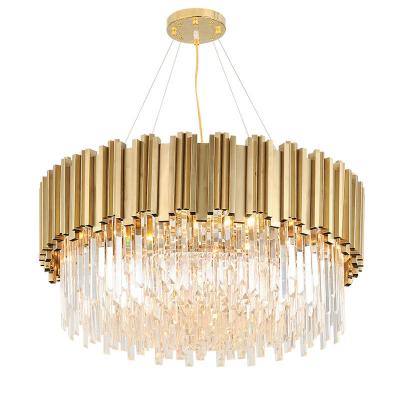 China Hot Sale Crystal With Factory Price Modern Villa Garden Living Room High Ceilings Chandelier Light Durable Light for sale