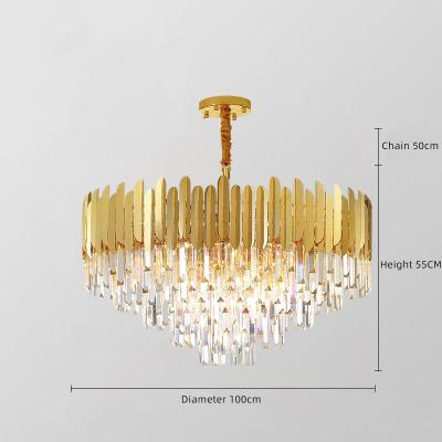 China Villa Garden Fashion Novelty Design LED High Ceilings Small Crystal Chandelier With Good Quality for sale