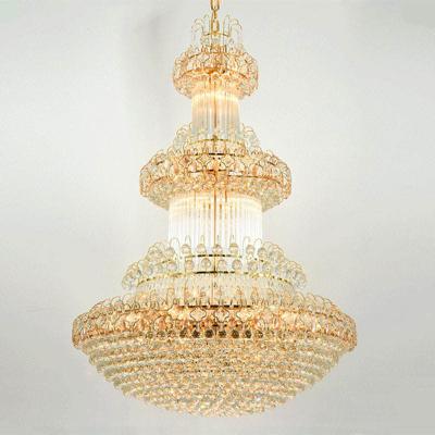 China Sustainable Energy Saving Hotel Crystal Chandeliers Ceiling Luxury Traditional Decorative Fast Delivery Traditional for sale