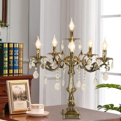 China Modern Popular Explosive Models LED Gold Table Hotel Used Zinc Alloy Zinc Alloy Lamp for sale