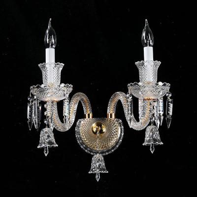 China High-quality Direct Sales Modern Hotel Project Wall Sconce Crystal Light for sale