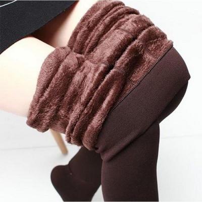 China Anti-Bacterial Winter Women's Heavy Leggings Wool Lined Warm Winter Pants for sale