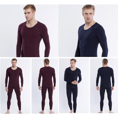 China QUICK DRY Men's Autumn Winter Thermal Coat Long Sleeve High Quality 2 Piece Cotton Set Thermal Underwear for sale